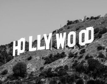 Classic Photo Wall Decal Hollywood Regency Wall by PrimeDecal Hollywood Sign Black And White, Los Angeles Black And White Aesthetic, Hollywood Aesthetic Black And White, Black And White Hollywood Aesthetic, Acting Aesthetics, Black And White Hollywood, Hollywood Black And White, Evelyn Hugo Aesthetic, Aesthetic Hollywood