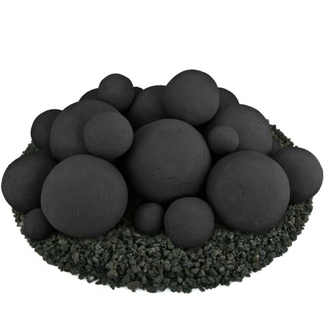 Style your fireplace or fire pit with these contemporary ceramic fire balls. Fade-resistant and fireproof, the durable balls are ideal for indoor or outdoor use. Choose from four colors and a variety of sizes and sets to fit your decor needs.