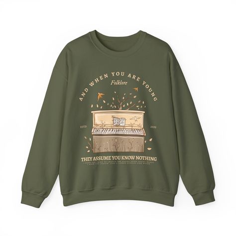 Taylor Swift Lyric Sweatshirt, Carolina Song, Swiftie Merch, Taylor Merch, Taylor Swift Merch, Vintage Piano, Fearless Era, Music Merch, Piano Cover