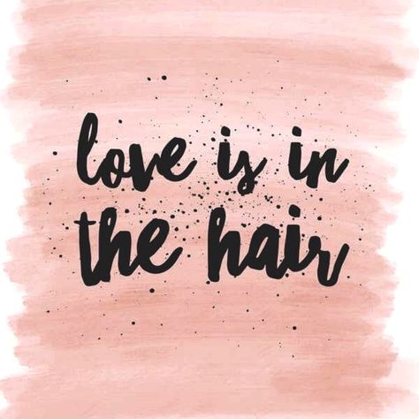 Love is in the hair Hair Love Quotes, Funny Hairstylist Quotes, Hair Captions, Natural Hair Quotes, Hair Salon Quotes, Stylist Quotes, Hairdresser Quotes, Hair Meme, Love Is In The Hair