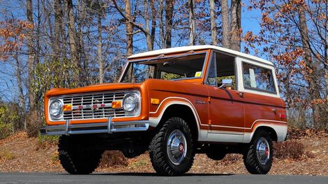 Unrestored Survivor: 1975 Ford Bronco With 3,150 Miles From New 1975 Ford Bronco, Bronco Custom, Bronco Ford, Early Bronco, Ford Broncos, Jaguar Xk120, Built Ford Tough, Old Ford Trucks, Lamborghini Miura