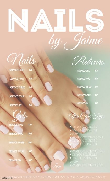 Nail Art Price List, Nail Price List Templates, Nail Pricing, Nail Salon Price List Background, Price List Design Templates, Menu Nail, Nail Salon Price List, Nail Salon Price List Templates, Massage Flyer