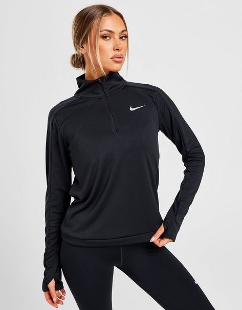 Nike Half Zip, Nike Quarter Zip, Sport Nike, Nike Zip Up, Running Jacket, Running Tops, Running Clothes, Jd Sports, Performance Outfit