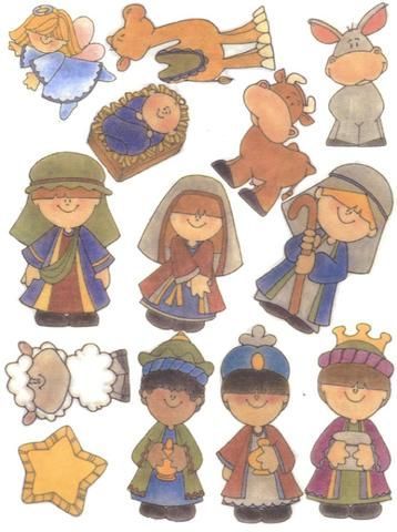 I found a cute nativity scene on the yahoo group fhe4children. For the song we picked a Christmas song We then just told the story of Mary a... Nativity Stickers, Nativity Clip Art, Paper Nativity, Printable Nativity, Wood Nativity, Primary Chorister, Christ Centered Christmas, Flannel Board, Primary Music