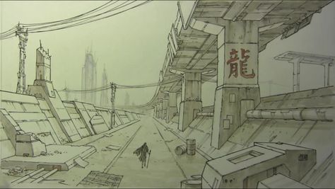 Mark Crilley anime scene- End of the World scene Chibi Hug, Dystopian Cityscape, Mark Crilley, Drawing Time Lapse, Anatomy Lab, Illustration Tips, Drawing Perspective, Improve Drawings, Art Demonstrations