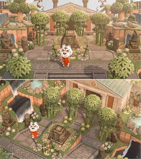 Acnh Japanese Museum Ideas, Acnh Japanese Museum, Zen Animal Crossing, Acne Museum Ideas, Acnh Japanese Resident Services, Acnh Japanese Ideas, Animal Crossing Museum, Animal Crossing Museum Ideas, Zen Garden Animal Crossing