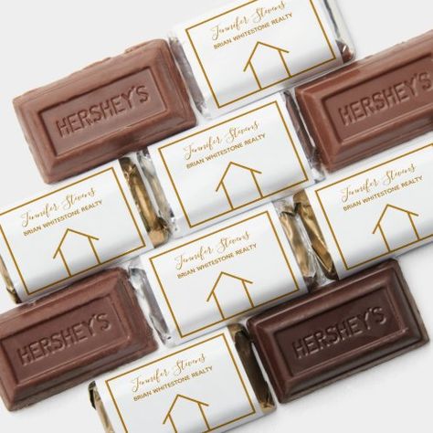 Create your own Hershey®’s Assorted Miniatures™ | Zazzle White Waiting Room, Realtor Office, Open House Gifts, Logo Pinterest, Drawing Of A House, Open House Real Estate, Hershey Miniatures, Real Estate Office, Simple Line Drawings