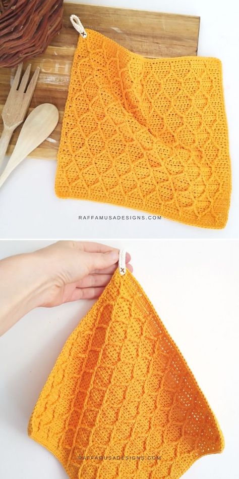 Crochet Honeycomb Stitch Ideas Crochet Honeycomb Stitch, Crochet Honeycomb, Diy Crochet Gifts, Crochet Dish Towels, Bobble Crochet, Honeycomb Stitch, Crochet Cozy, Crochet Dishcloth, Crochet Scarf Pattern Free