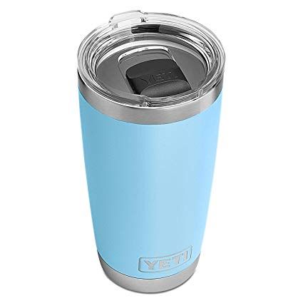 AmazonSmile: YETI Rambler 20 oz Stainless Steel Vacuum Insulated Tumbler w/MagSlider Lid, Sky Blue: Home & Kitchen Yeti Rambler Tumblers, Blue Yeti, Yeti Tumbler, Yeti Rambler, 20 Oz Tumbler, Stainless Steel Travel Mug, Insulated Tumbler, Insulated Tumblers, Sea Foam