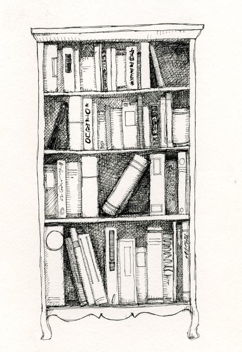 Bookshelve rough sketch Drawing Bookshelf, Victorian Bookshelf, Bookshelf Drawing, Window Bookshelf, Library Drawing, Pen Art Work, Whimsical Art Journal, Bookshelf Art, Drawing Interior