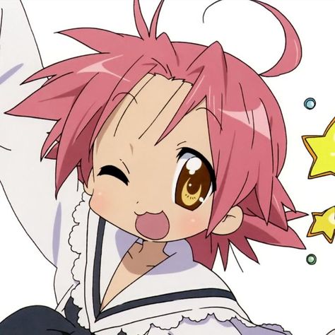 Akira Lucky Star Icon, Lucky Star Akira Kogami, Lucky Star Characters, Lucky Star Widget, Lucky Star Art Style, Akira Lucky Star, Lucky Star Icons, Star Pfp Y2k, Lucky Star Pfp