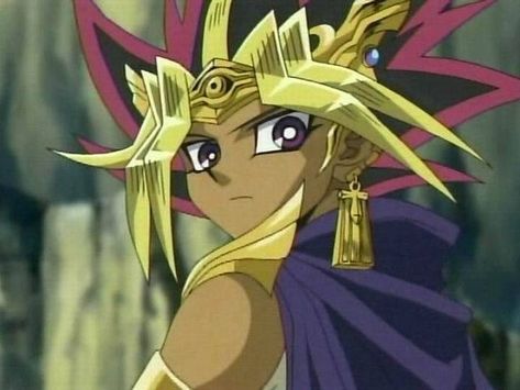 Pharaoh Atem from Yu-Gi-Oh Atem Yugioh, Pharaoh Atem, Yugioh Yami, Cartoon Games, Gaming Memes, Yu Gi Oh, Disney Love, Anime Shows, Main Characters