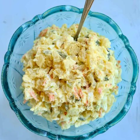 Hellmann's Potato Salad Recipe Helmand Potato Salad, Creamy Chicken Pasta Bake, Baked Chicken Pasta Recipes, Roasted Broccolini, Lemon Shortbread Cookies, Classic Potato Salad, Creamy Chicken Pasta, Chicken Pasta Bake, Garlic Bread Recipe