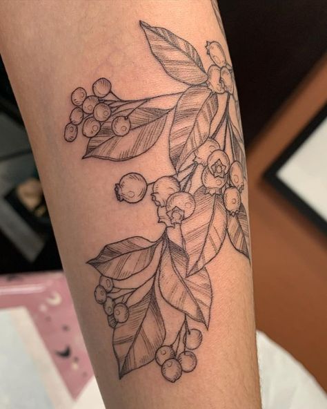 blueberry branch tattoo • Instagram Bird And Berry Tattoo, Blueberry Tattoo Design, Blackberry Plant Tattoo, Wild Berry Tattoo, Blueberry Tattoo Black And White, Fruit Branch Tattoo, Blueberry Plant Tattoo, Blueberry Bush Tattoo, Blueberry Vine Tattoo