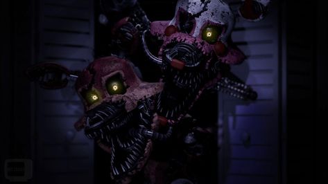 Mangle Pfp, Mangle Fanart, Nightmare Foxy, Foxy Wallpaper, Freddy's Nightmares, Foxy And Mangle, Fnaf Sfm, Fnaf Foxy, Fnaf 4