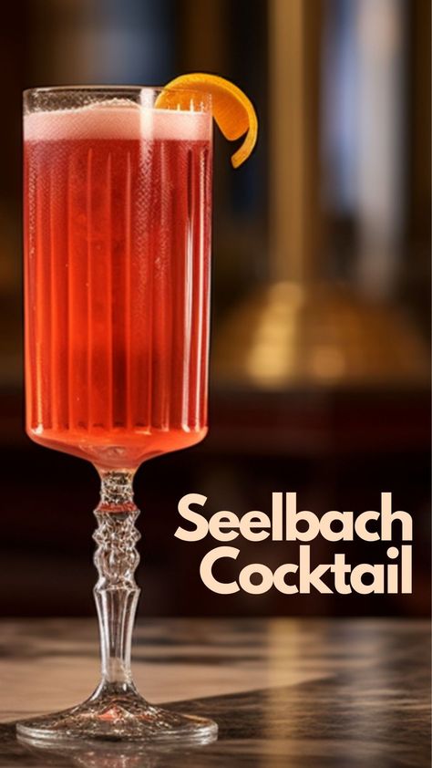 The Seelbach cocktail is a sparkling, refreshing drink that’s perfect for special occasions. Originating from Louisville, Kentucky, this classic cocktail combines bourbon, Cointreau, and champagne for a unique taste. #Seelbach #Cocktail Seelbach Cocktail, Bourbon Eggnog, Cointreau Cocktails, Bourbon Recipes, Champagne Cocktails, Classic Margarita, Orange Twist, Creative Cocktail, Bourbon Cocktails