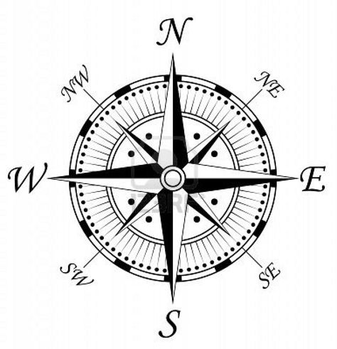 ? Nautical Compass Tattoo, Compass Vector, Compass Symbol, Compass Rose Tattoo, Maori Tattoos, Vintage Compass, Nautical Compass, Tattoo Templates, Geniale Tattoos