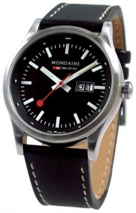 Mondaine Night Vision Big Date A669.30308.14SBB Nice Watches, Swiss Style, Swiss Made Watches, Watch Companies, Luxury Men, Swiss Made, Watch Collection, Night Vision, Cool Watches