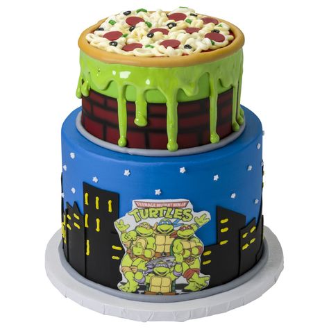 Ninja Turtles Birthday Cake, Ninja Turtles Pizza, Ninja Turtle Birthday Cake, Turtle Birthday Cake, Teenage Mutant Ninja Turtles Birthday, Teenage Mutant Ninja Turtle Cake, Ninja Turtle Pizza, Ninja Cake, Tmnt Cake