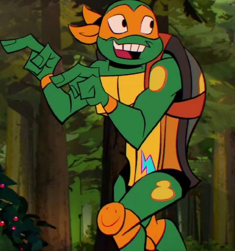 Rottmnt Mikey Reference, Mikey Rise Of Tmnt, Tmnt 2018 Mikey, Rottmnt Mikey Screenshots, Mikey Rottmnt Icon, Michelangelo Rottmnt, Rotmnt Mikey, Rise Mikey, Mikey Rottmnt