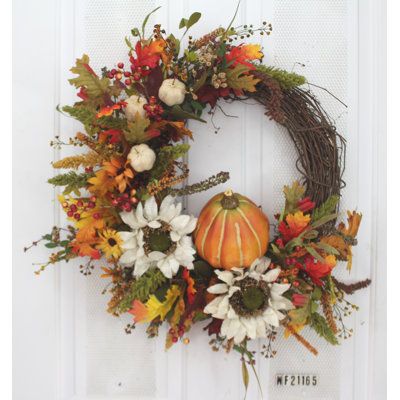 Elegant Fall Wreaths, Foam Wreath, Farmhouse Fall Wreath, Fall Decor Wreaths, Fall Thanksgiving Wreaths, Fall Grapevine Wreaths, Thanksgiving Wreath, Sunflower Wreath, Elegant Fall