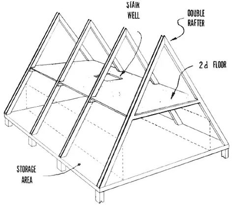 24 x 24 A-Frame Cabin Plan – Project Small House Small A Frame Cabin Plans, A Frame Cabin Floor Plans, Cabin Floor Plans With Loft, Small A Frame Cabin, A Frame Floor Plans, Diy A Frame Cabin, Tiny A Frame Cabin, Timber Frame Plans, Timber Frame Joinery