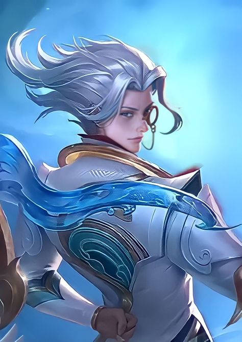 March Collector skin (MLBB) Free T Shirt Design, Skin Photo, Hair Gel, Mobile Legends, The Collector, Aesthetic Anime, Tshirt Designs, Skin, Drawings