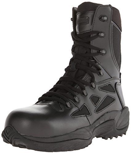 Reebok Work Duty Men's Rapid Response RB RB8874 8" Tactical Boot Safety Boots Men, Military Style Boots, Tactical Boots, Safety Boots, Zipper Boots, Safety Shoes, Athletic Fashion, Military Fashion, Work Shoes