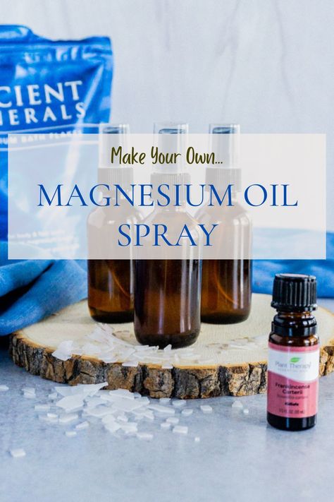 magnesium oil spray DIY recipe Magnesium Oil Benefits, Magnesium Oil Spray, Magnesium Spray, Deodorant Recipes, Wellness Mama, Magnesium Oil, Diy Sprays, Oil Uses, Diy Health