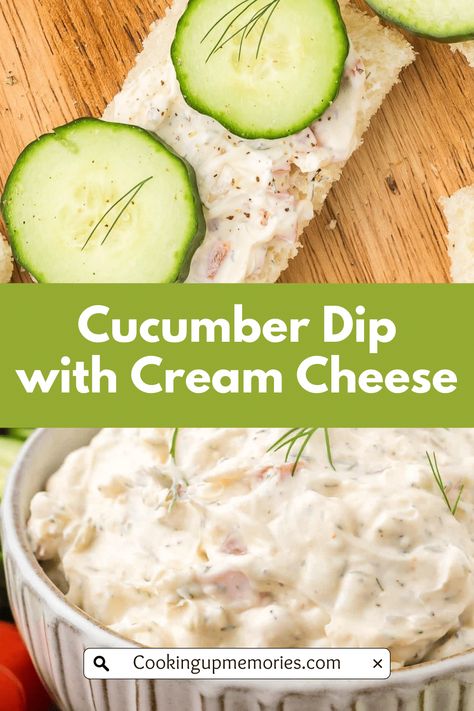 Searching for an effortless appetizer that's sure to impress? Look no further than this Creamy Cucumber Dip! With its smooth and savory flavors, it's the perfect choice to kickstart your gathering. Whether you pair it with fresh cucumbers or other veggies, this dip is a crowd-pleaser. Plus, its versatility allows you to get creative - use it as a dip, spread, or even as a delightful topping. Prepare to wow your guests with this easy and delicious appetizer Dip With Cream Cheese, Cucumber Dip, Creamy Cucumbers, Cream Cheese Dips, Holiday Dessert Recipes, Cucumber Recipes, Easy Homemade Recipes, Most Popular Recipes, Crowd Pleaser