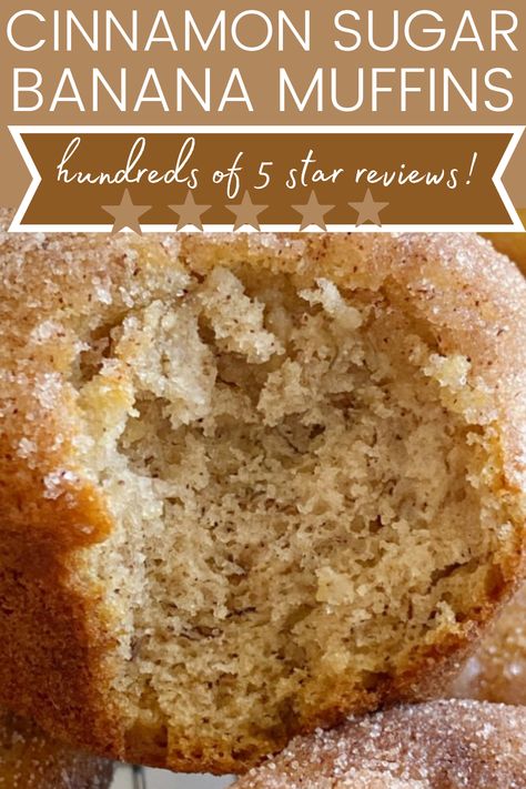 Made With Bananas, Banana And Cinnamon Muffins, Recipe For Banana Muffins, Cinnamon Banana Bread Muffins, Desserts To Make With Bananas, Desserts Made With Bananas, Banana No Bake Recipes, Banana Muffins Cinnamon, Dessert Recipes With Bananas