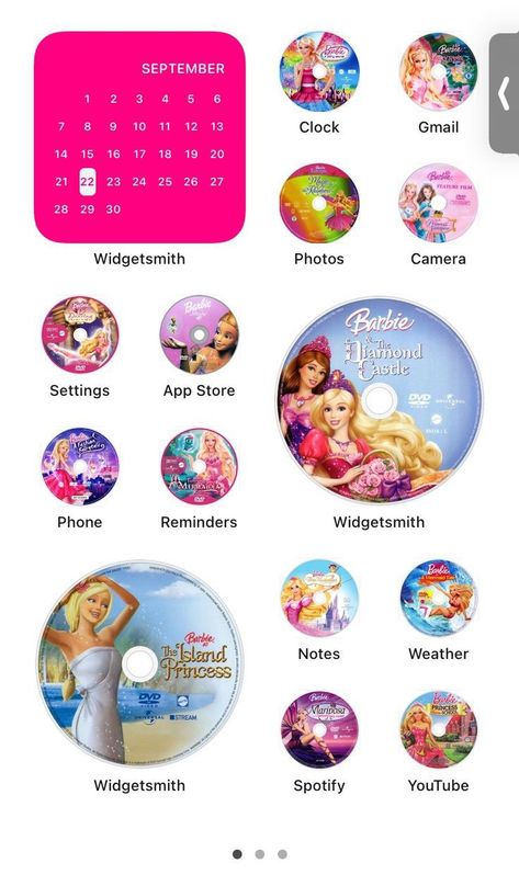 Barbie Layout, Cute Home Screens, Ios App Iphone, Widget Design, Iphone Home Screen Layout, Phone Inspiration, Iphone App Layout, App Layout, Ios App Icon Design