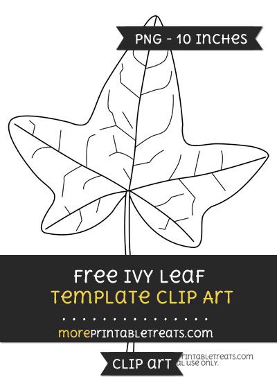 Free Ivy Leaf Template - Clipart Leaf Template, Ivy Leaf, Art File, Digital Media, Digital Scrapbooking, Ivy, Clip Art, Media, Art