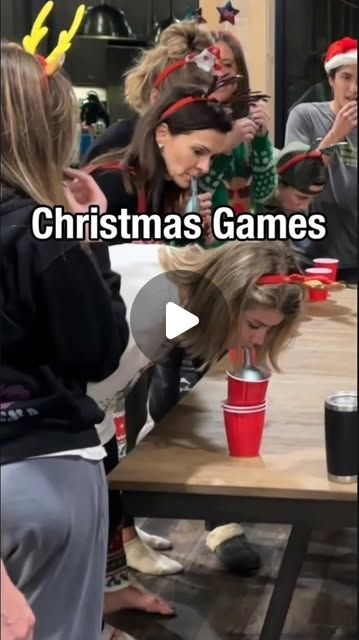 Ana Maria Temple MD | Holistic Pediatrician on Instagram: "Christmas Games
Stack Solo Cups using Ballon’s Race
Blind Bows in Bowls
Yes/No game
Grab Marshmallows with Solo Cup Hands
Hungry Hippo
Tic Tac Toe

#christmasgame #christmasgames #christmasfamily #christmas2024 #christmasfun #christmasfunny #familygames" Solo Cup Christmas Game, Yes No Game, Olympic Party Games, Family Olympics, Fun Holiday Games, Olympic Party, Backyard Parties, Girl Night, Hungry Hippos