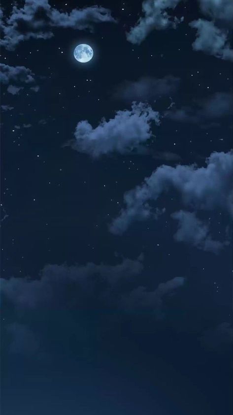 Night Sky Anime Wallpaper, Anime Night Sky Aesthetic, Moon Star Wallpaper, Wallpaper Moon And Stars, Sky Stars Wallpaper, Anime Sky Wallpaper, Dark Sky Wallpaper, Anime Night Sky, Night Sky With Moon