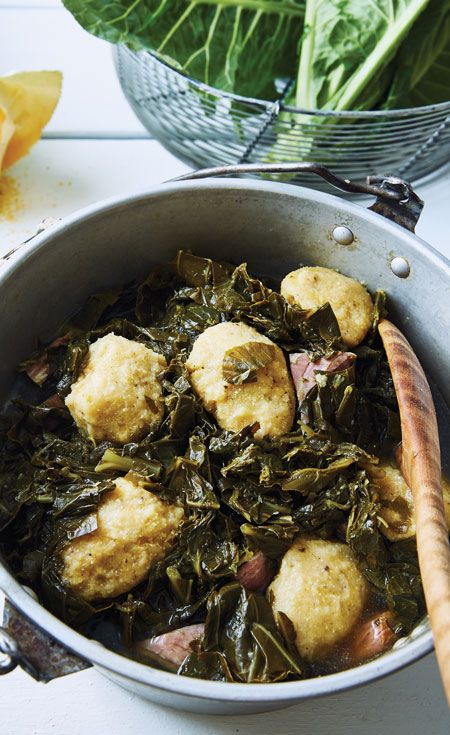 Most North Carolinians know their way around a pot of collards, but mild, tender, leafy, pale cabbage collards are an heirloom specialty Down East, and not well known statewide. Traditional Appalachian Recipes, Appalachian Foods And Recipes, Green Dumplings, Appalachian Food, Appalachian Cooking, Carolina Recipes, Ez Recipes, State Recipes, Appalachian Recipes