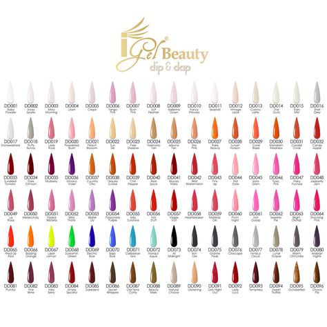 iGel DD colors Uv Gel Nail Polish Color Charts, I Gel Beauty Dip Powder Colors, Igel Dip Powder Colors, Igel Beauty Gel Polish Colors, I Gel Beauty Colors, Dnd Dip Powder Colors Fall, Igel Beauty Dip Powder, Igel Beauty Gel Polish, Dip Powder Nail Colors