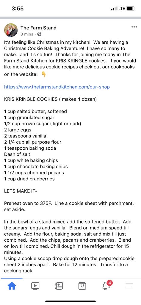 Chris Kringle Cookies, Kris Kringle Cookies, Kringle Cookies, Kris Kringle, Dinner This Week, Farm Stand, Yummy Cookies, The Farm, Kitchen Aid