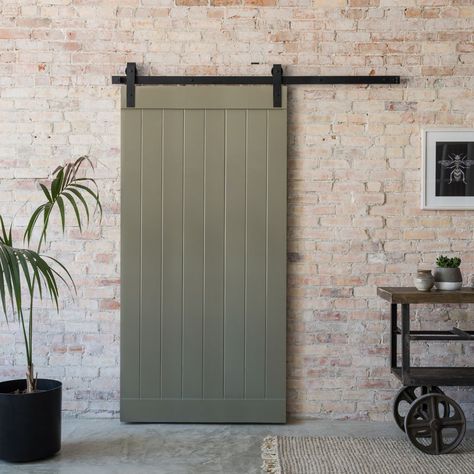 Barn Style Sliding Doors, Interior Design Minimalist, Interior Sliding Barn Doors, Sliding Door Track, Rolling Barn Door, Barn Door Designs, Barn Door Kit, Roller Doors, Doors And Hardware