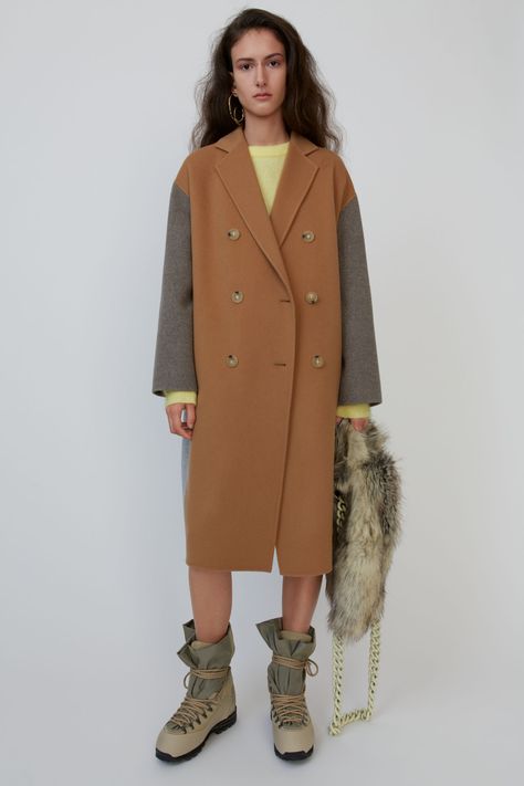 Acne Studios – Women’s New Arrivals Direct Marketing, Studio S, Wide Sleeves, Outerwear Women, Women Collection, Stockholm, Double Breasted, Duster Coat, Camel