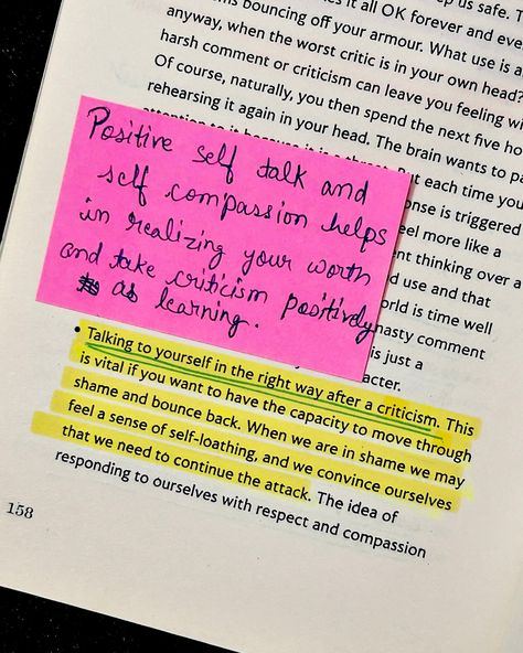 📌Learn to build self- confidence and how you can take criticism positively in your growth journey.📌 ✨Criticism often acts as a trigger for self-doubt, making us question our abilities and worth. However, by reframing our perspective, we can transform criticism into a catalyst for growth. ✨Learning to accept ourselves, flaws and everything is the cornerstone of building self confidence. When we embrace our uniqueness, criticism loses its power to shake us. Instead, we view it as a construct... Building Self Confidence, Positive Self Talk, Self Talk, Reminder Quotes, Self Confidence, How Are You Feeling, Mindfulness, Confidence, Feelings