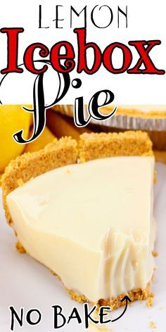 Easy No Bake Lemon Pie, No Bake Lemon Icebox Pie, Lemon Pie Recipe Condensed Milk, Easy Lemon Icebox Pie, Cake Secrets, Icebox Pies, No Bake Lemon Pie, Pie No Bake, Oven Tacos