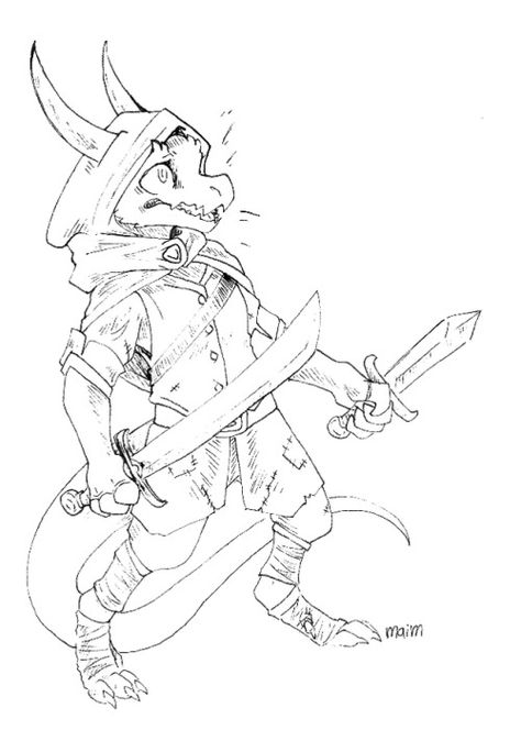 Kobold Rogue, Kobold D&d, Dragon Comic, Dungeons And Dragons Characters, Dnd Art, D&d Dungeons And Dragons, Cute Dragons, Dragon Art, Character Creation