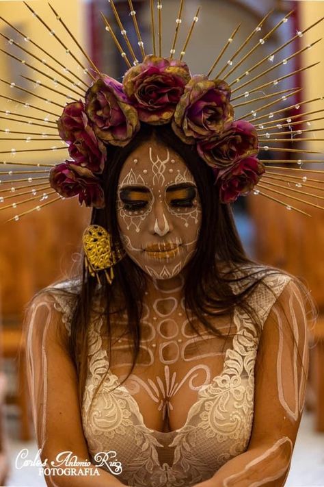 🤍 Catrina Makeup 🤍 Catrina Makeup, Dia De Muertos, Wonder Woman, Wonder, Makeup, Make Up