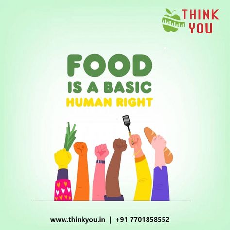 The Right to Food is a basic human right and it is closely connected to other rights, such as the right to life and the right to health and fulfillments of these rights to certain extent depends on the fulfillment of the right to food.💯🙌 . . . . Book Your Appointment- +91-77018 58552 D-3 Third Floor, Defence Colony, New Delhi, Delhi 110024 . . . . . #humanrightsday #humanity #basicright #humanlife #righttoexpression #HimanshuRai #ThinkYouDiet #BestDiet #BestDietitian #dietitian #nutrition Human Rights Day, Human Right, New Delhi, Human Rights, Nutrition, Human, Health