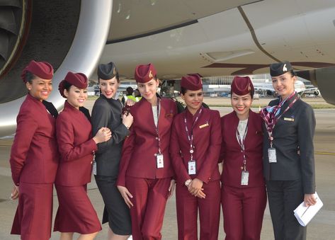 A350 Cabin Crew Qatar Cabin Crew, Qatar Airways Cabin Crew, Become A Flight Attendant, Airbus A350, My Future Job, Flight Attendant Uniform, Flight Attendant Life, Dream Vision Board, Flight Attendants