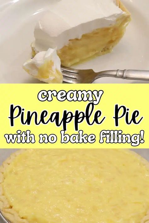 5 Ingredient Pineapple Pie (Easy No-Bake Filling!) - Humbly Rooted Home Pineapple Pie Recipe, Pineapple Dessert, Pineapple Pie, Thanksgiving Desserts Table, Greek Yogurt Flavors, Baked Pineapple, Scratch Cooking, Pie Easy, Cream Cheese Pie