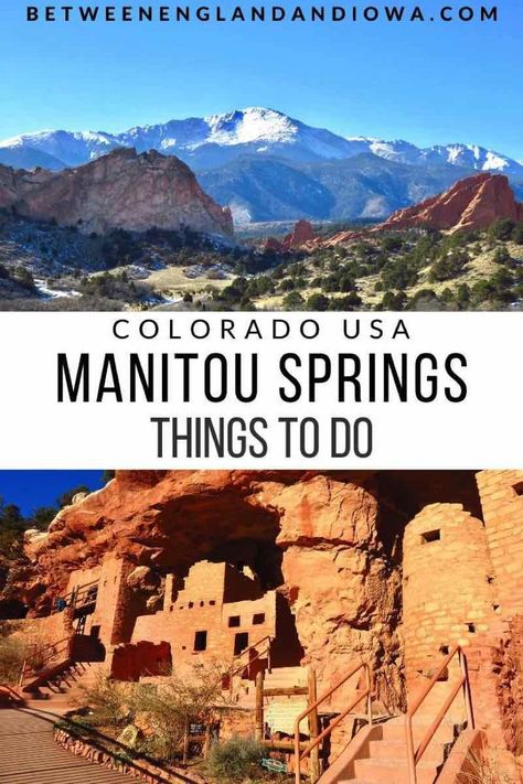 Things to do in Manitou Springs Colorado USA | Canyon Swinging | Manitou Cliff Dwellings | Royal Bridge Gorge | Garden of the Gods | Colorado Springs Colorado Springs Things To Do, Colorado Springs Vacation, Manitou Springs Colorado, Things To Do In Colorado, Colorado City, Visit Colorado, Into The West, Estes Park Colorado, Garden Of The Gods