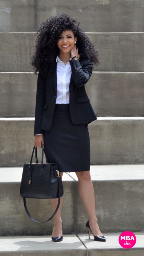 Keep it MBAchic: what to wear to an MBA interview - MBAchic  Photo by Cheslie Kryst! WhiteCollarGlam.com Official Clothes, Cheslie Kryst, Outfit Elegantes, Black Bloggers, Picnic Bench, Business Casual Work, Cool Summer Outfits, Yellow Outfit, Professional Attire