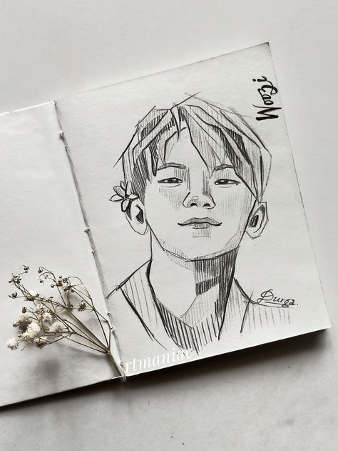 Svt Sketch, Seventeen Painting Ideas, Woozi Drawing, Seventeen Drawing Pencil, Yn Drawing, Kpop Drawings Pencil, Svt Drawing, Seventeen Sketch, Kpop Drawings Seventeen